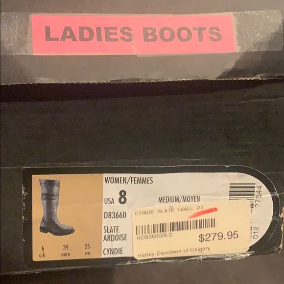 Harley Davidson Size 8 Brown leather boot - Picture 9 of 12